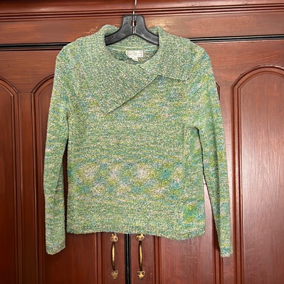 Studio Works Multi Color Long Sleeve Cowl Neck Soft Comfort Sweater  MP - Picture 1 of 10